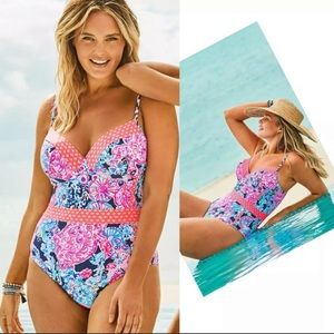 Lilly Pulitzer Size 4 Palma High Tide Navy Turtle Amazement One Piece S…